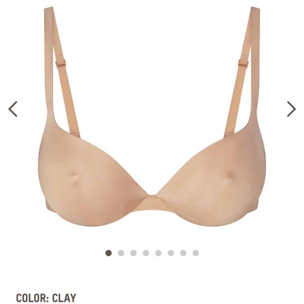 Skims 34DD nipple bra NWT clay